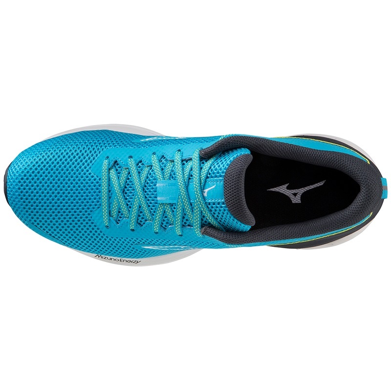 Blue / White Men's Mizuno Wave Revolt 3 Running Shoes | LTN891046