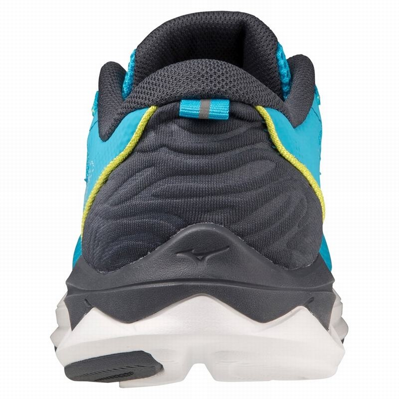 Blue / White Men's Mizuno Wave Revolt 3 Running Shoes | LTN891046