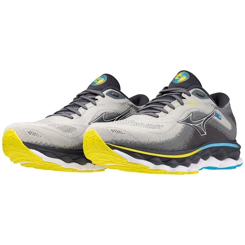 Blue / White Men's Mizuno Wave Sky 7 Running Shoes | HNR789641