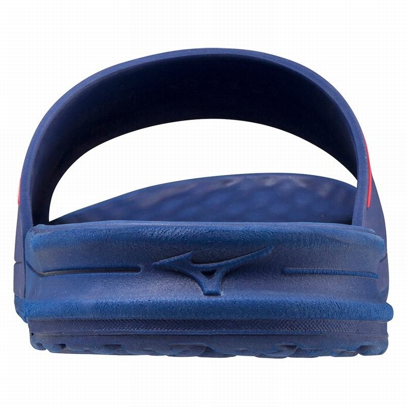 Blue / White / Pink Men's Mizuno Relax Slide 2 Slides | KNX152369