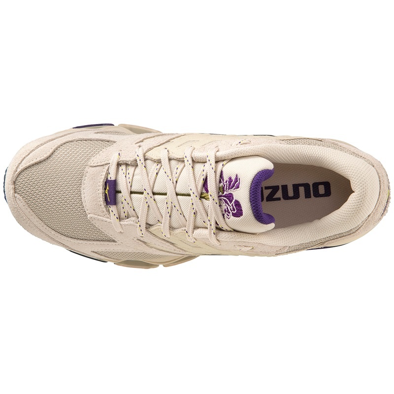 Brown / Dark Grey / Yellow Purple Men's Mizuno Wave Prophecy LS Sneakers | DNU042815