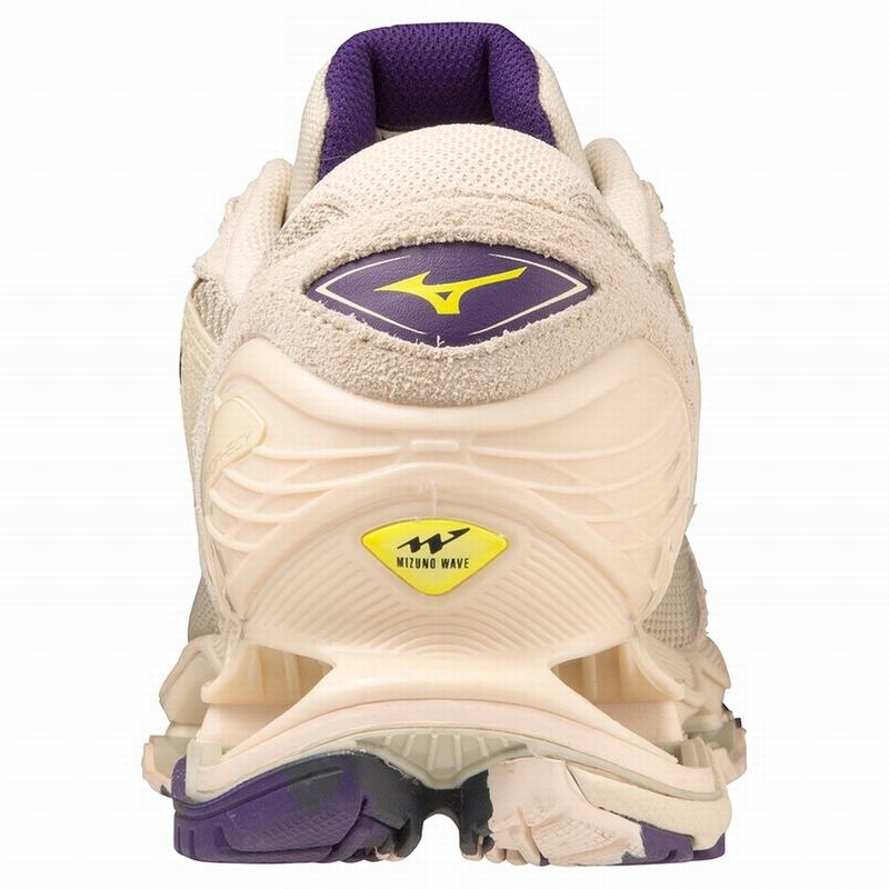 Brown / Dark Grey / Yellow Purple Women's Mizuno Wave Prophecy LS Sneakers | WRY012485