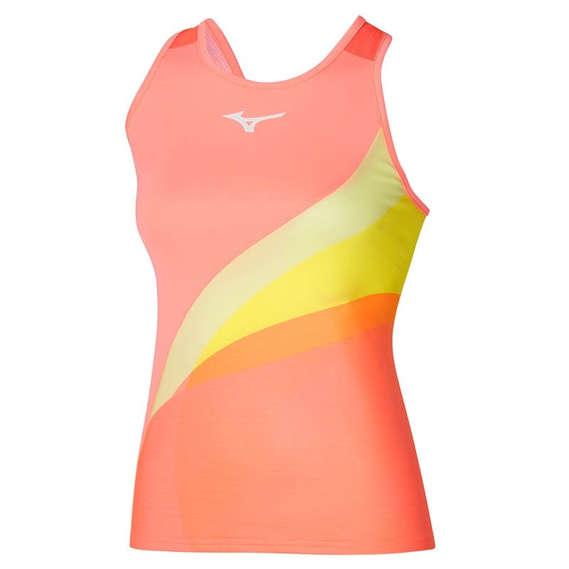 Coral Women\'s Mizuno Release Printed Tanks | YOP370684