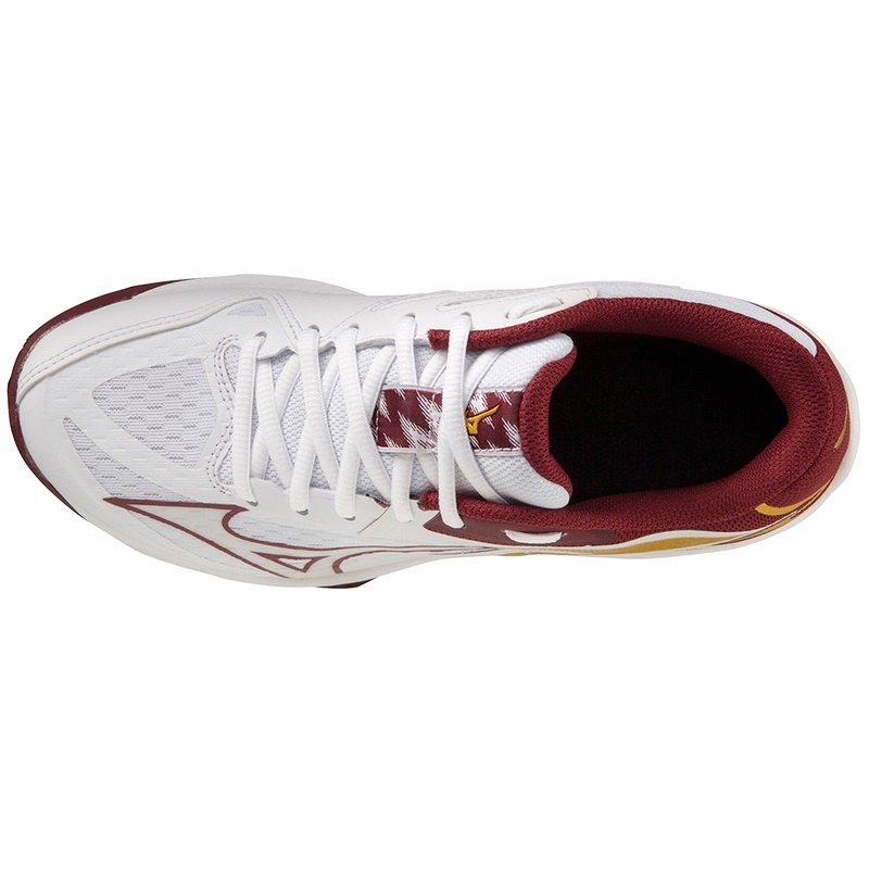 Dark Red / Gold Women's Mizuno Thunder Blade Z Volleyball Shoes | UXZ652413