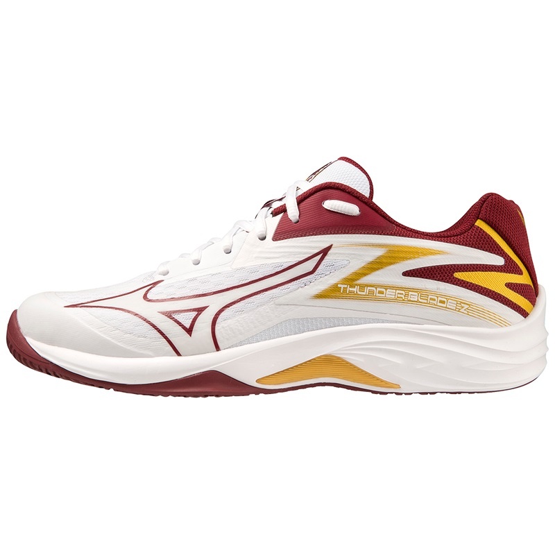 Dark Red / Gold Women\'s Mizuno Thunder Blade Z Volleyball Shoes | UXZ652413