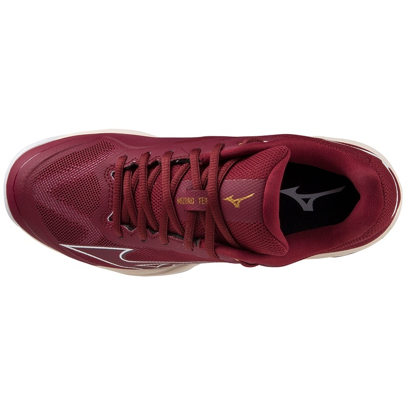 Dark Red / White Women's Mizuno Wave Exceed Light CC Tennis Shoes | TMR618504