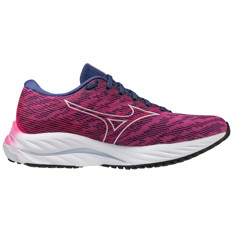 Fuchsia / Blue Women's Mizuno Wave Rider 26 Running Shoes | IPM045289