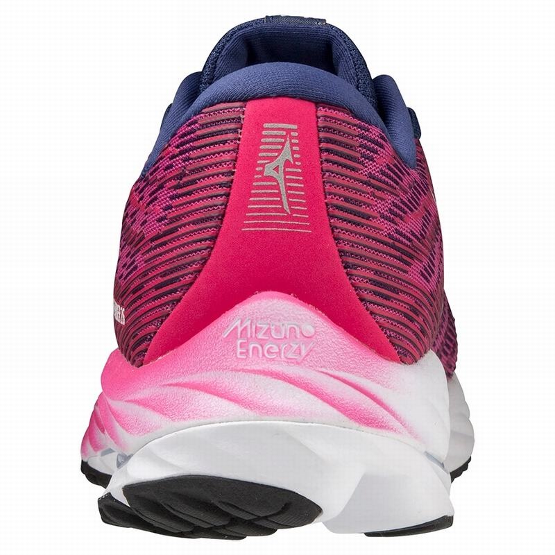 Fuchsia / Blue Women's Mizuno Wave Rider 26 Running Shoes | IPM045289