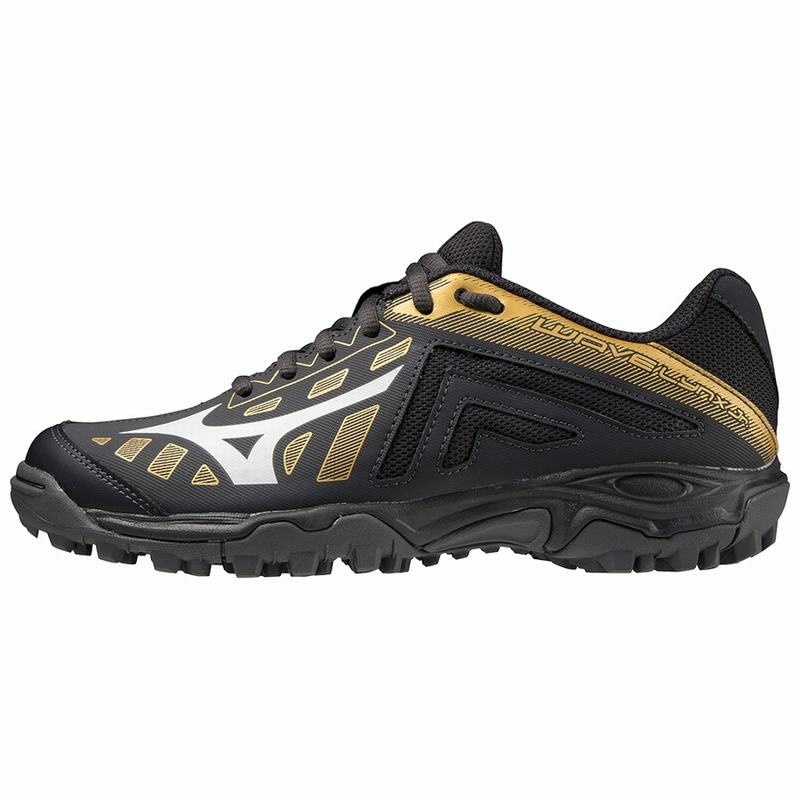 Gold Men\'s Mizuno Wave Lynx Hockey Shoes | IJH573892