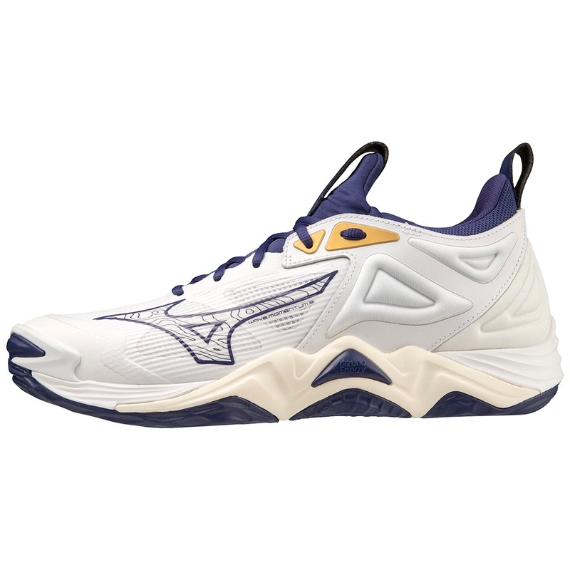 Gold Men\'s Mizuno Wave Momentum 3 Volleyball Shoes | ZQA438967