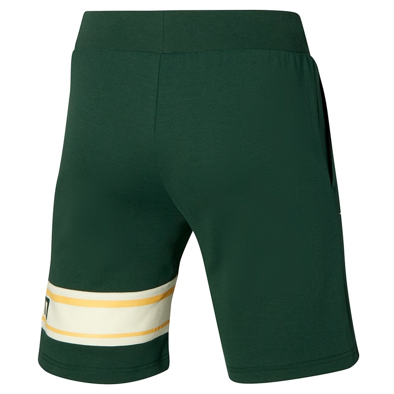 Green Men's Mizuno Athletics Graphic Half Pants | CLG720863