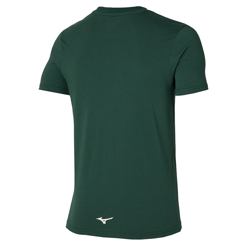 Green Men's Mizuno Athletics Mizuno Tee T Shirts | OPV865327