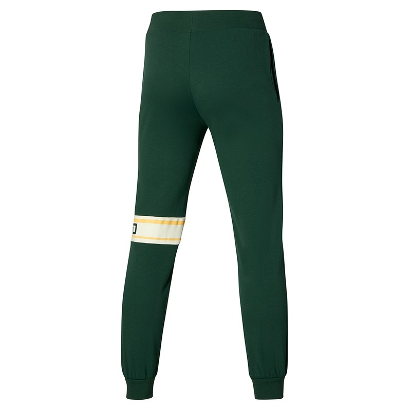 Green Men's Mizuno Athletics Sweat Pants | CJT975031