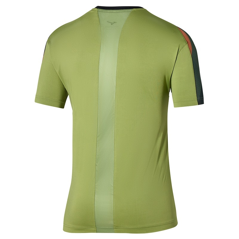 Green Men's Mizuno Release Shadow Tee T Shirts | APJ158349