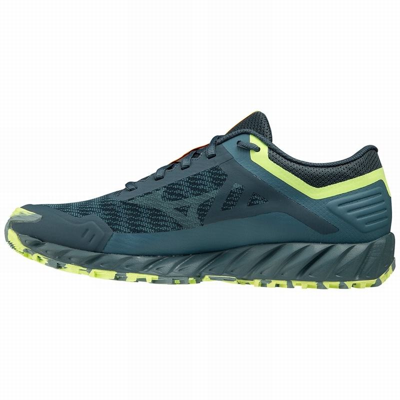 Green Men's Mizuno Wave Ibuki 3 Running Shoes | EYC895034