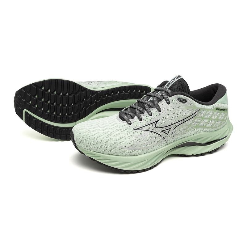 Green Men's Mizuno Wave Inspire 20 Running Shoes | KHW972431