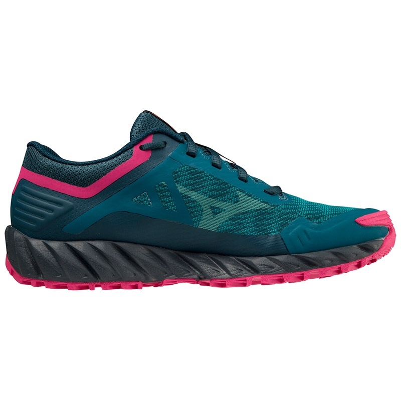 Green Pink Women's Mizuno Wave Ibuki 3 Running Shoes | HXM468513