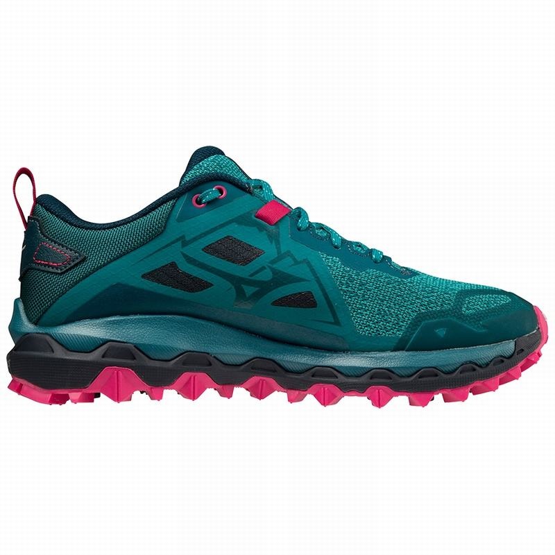 Green Women's Mizuno Wave Mujin 8 Trail Running Shoes | KUA743125