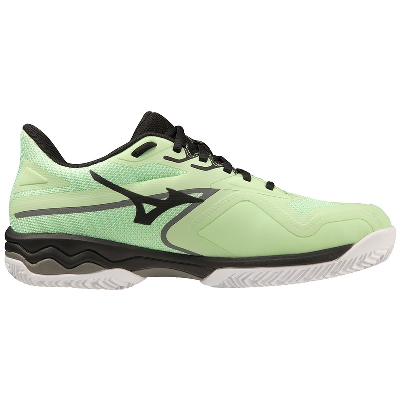 Green / Black / White Men's Mizuno Wave Exceed Light 2 Tennis Shoes | UPJ012367