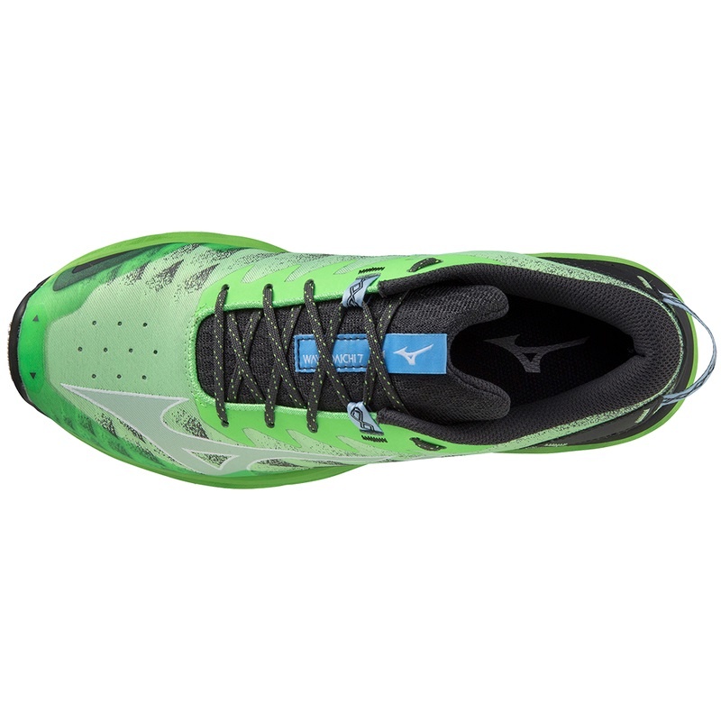 Green / Blue Men's Mizuno Wave Daichi 7 Trail Running Shoes | WVP318046