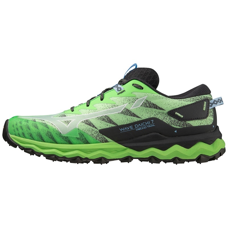 Green / Blue Men\'s Mizuno Wave Daichi 7 Trail Running Shoes | WVP318046