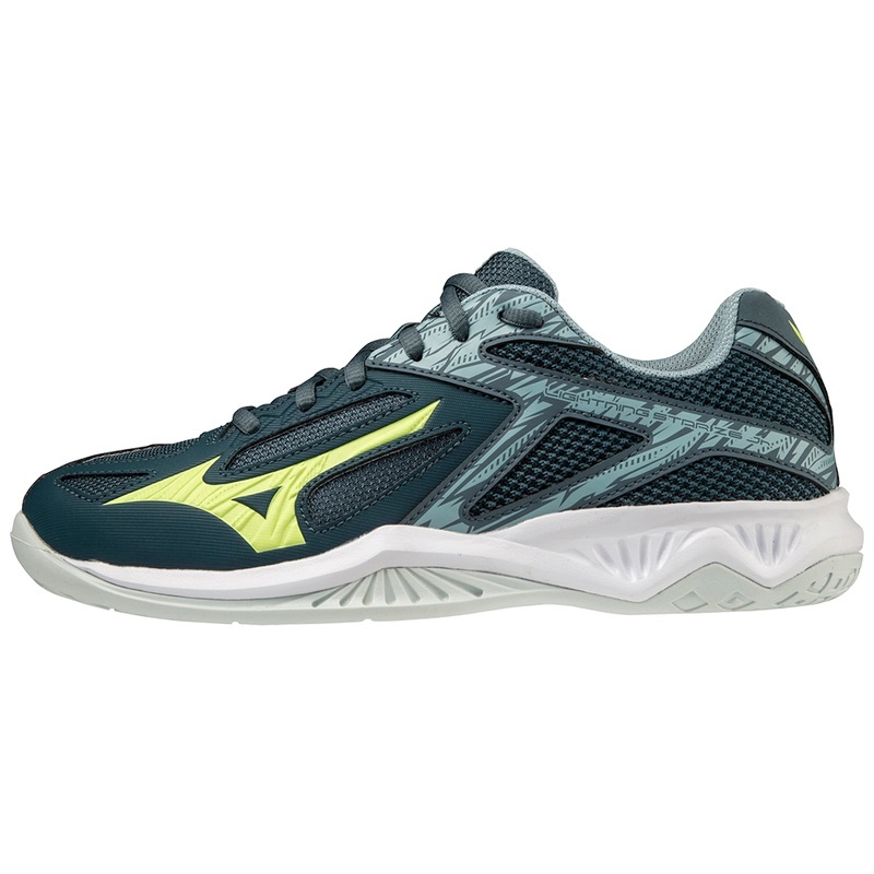 Green / Blue Women\'s Mizuno Lightning Star Z6 Jr Volleyball Shoes | VKQ908216