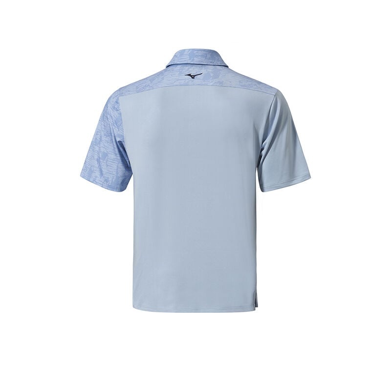 Grey Blue Men's Mizuno QD Hazard Bloc Polo | KMY972654