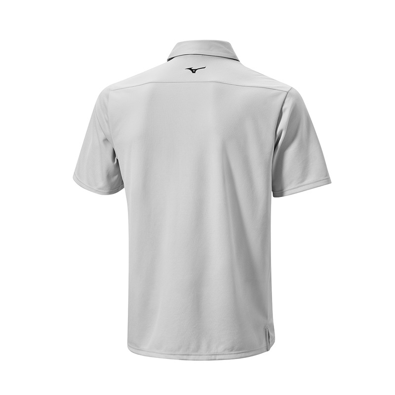 Grey Men's Mizuno Breath Thermo Winter Jacquet Polo | PYE107983