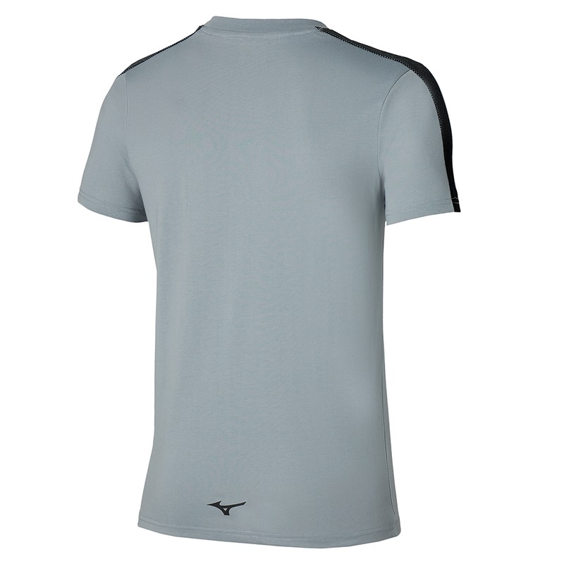 Grey Men's Mizuno Release Tape Tee T Shirts | GIY398120