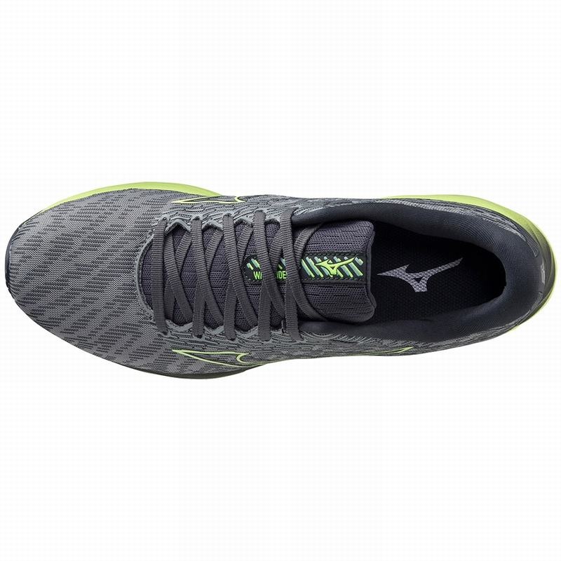 Grey Men's Mizuno Wave Rider 26 Running Shoes | HGY285013