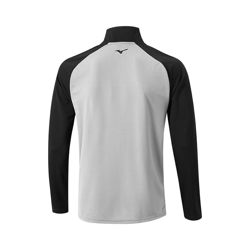 Grey Men's Mizuno Winter Breeze Bloc 1/4 Zip Tops | JSI350627