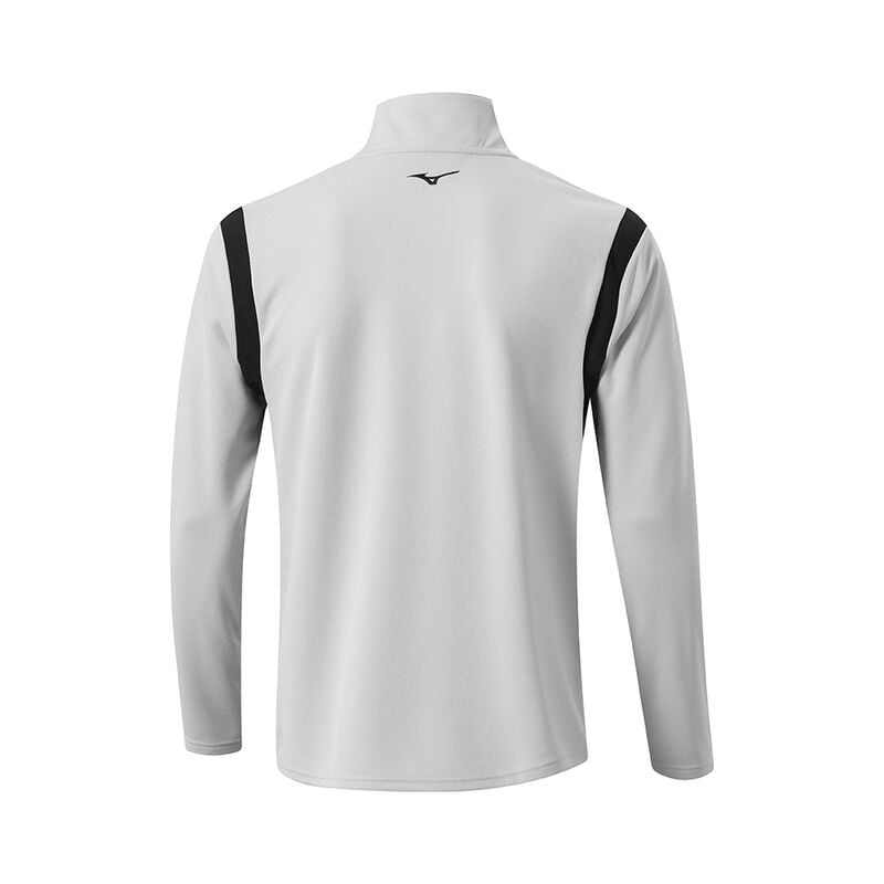 Grey Men's Mizuno Winter Breeze Elite 1/4 Zip Tops | QLG276509