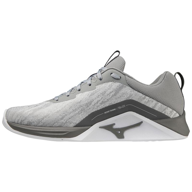 Grey White Men\'s Mizuno Ts-01 Training Shoes | LNZ548623