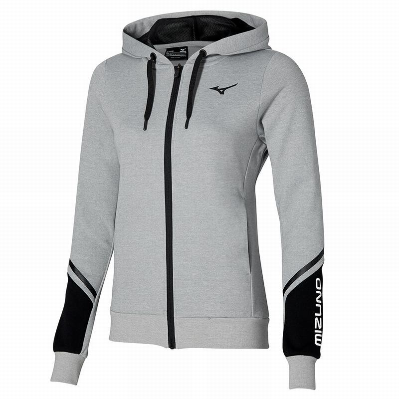 Grey Women\'s Mizuno Athletics Sweat Jackets | WUI417632