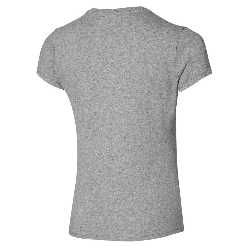 Grey Women's Mizuno Rb Logo Tee T Shirts | VLW164890