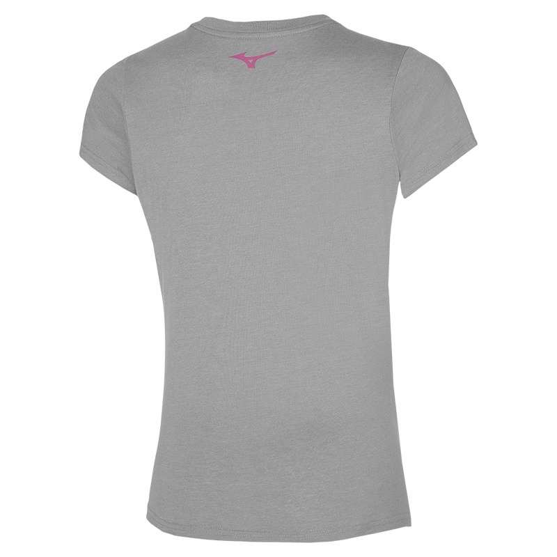 Grey Women's Mizuno Rb Logo Tee T Shirts | WTR742619