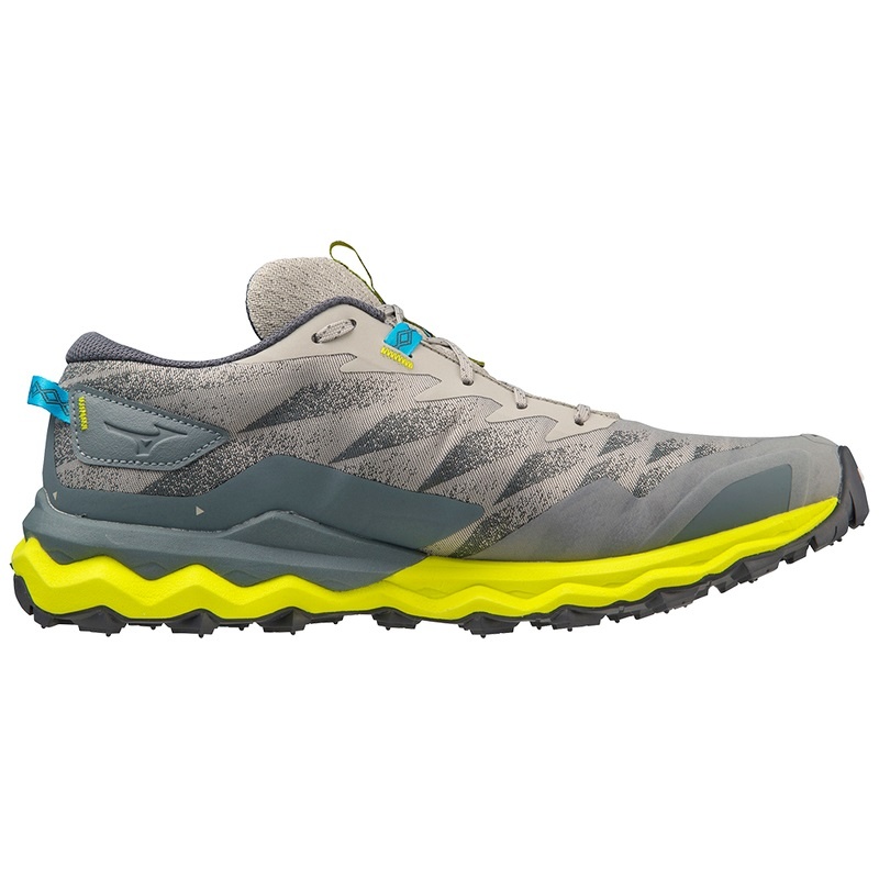 Grey / Blue Men's Mizuno Wave Daichi 7 Trail Running Shoes | SYO478653