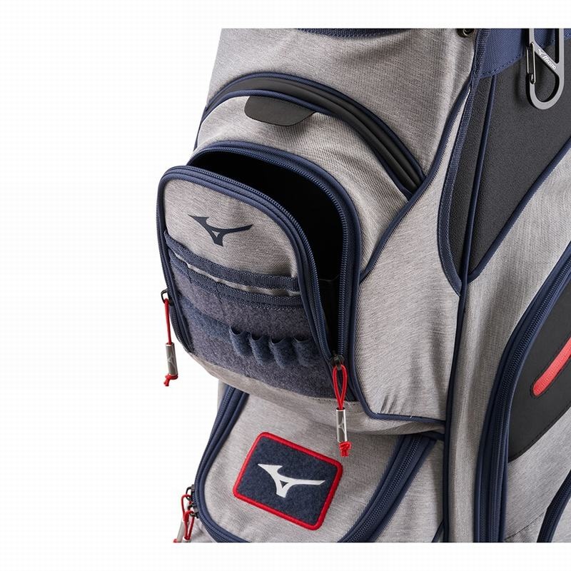 Grey / Navy Men's Mizuno BR-D4 Cart Bags | WBE750241