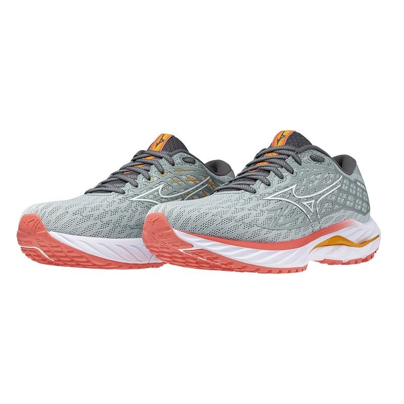 Grey / White Women's Mizuno Wave Inspire 20 Running Shoes | RMV094251