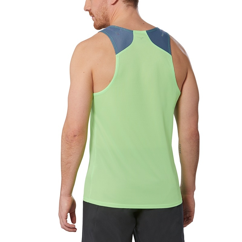 Light Green Men's Mizuno Dryaeroflow Tanks | ZHL192038