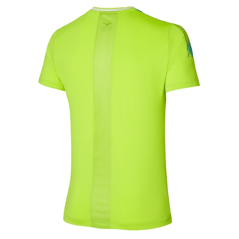 Light Green Men's Mizuno Shadow Tee T Shirts | LGS359084