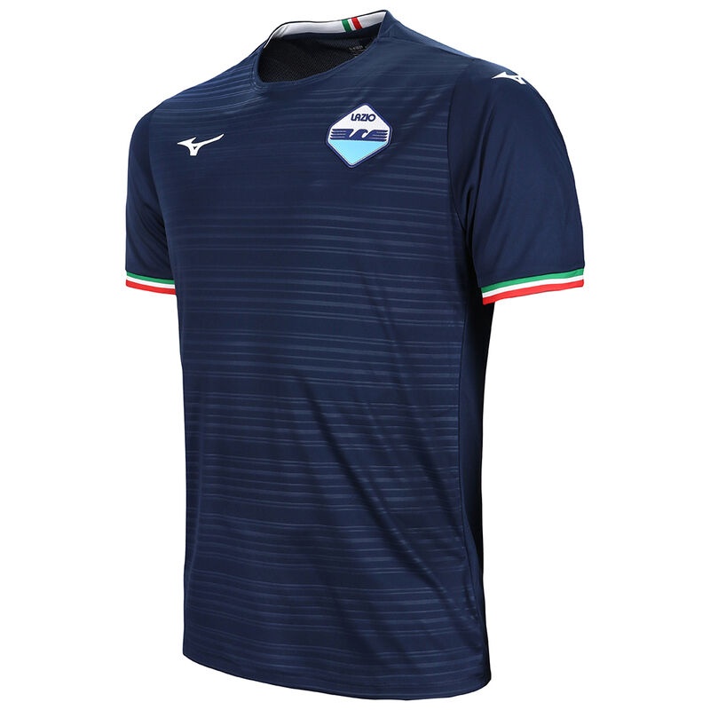 Navy Men's Mizuno Away SS Jersey Lazio M Jersey | SAV674051