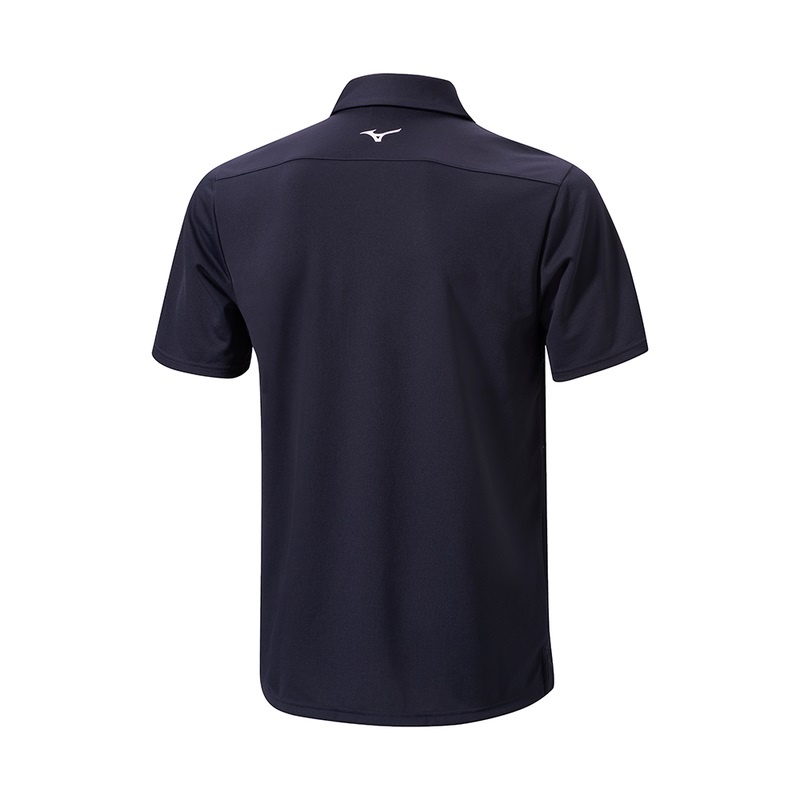 Navy Men's Mizuno Breath Thermo Winter Jacquet Polo | GDK536814