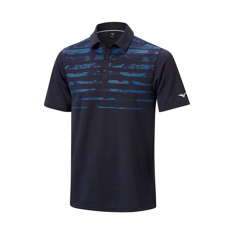 Navy Men\'s Mizuno Breath Thermo Winter Jacquet Polo | GDK536814