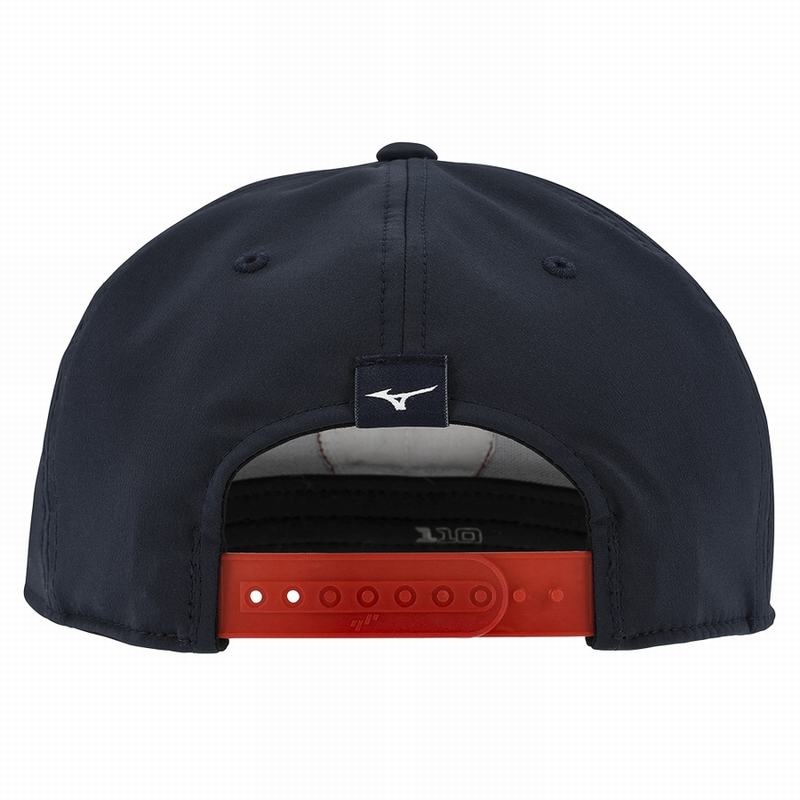 Navy Men's Mizuno Crossed Clubs Snapbk Hats | DBF273859