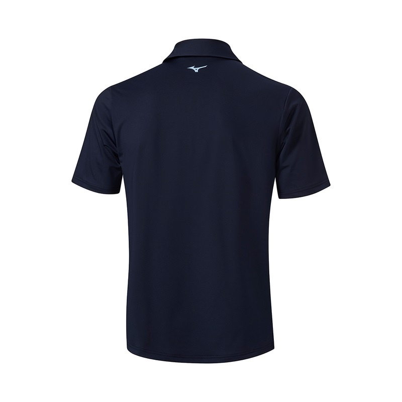 Navy Men's Mizuno Elite Fade Polo | WOV519473