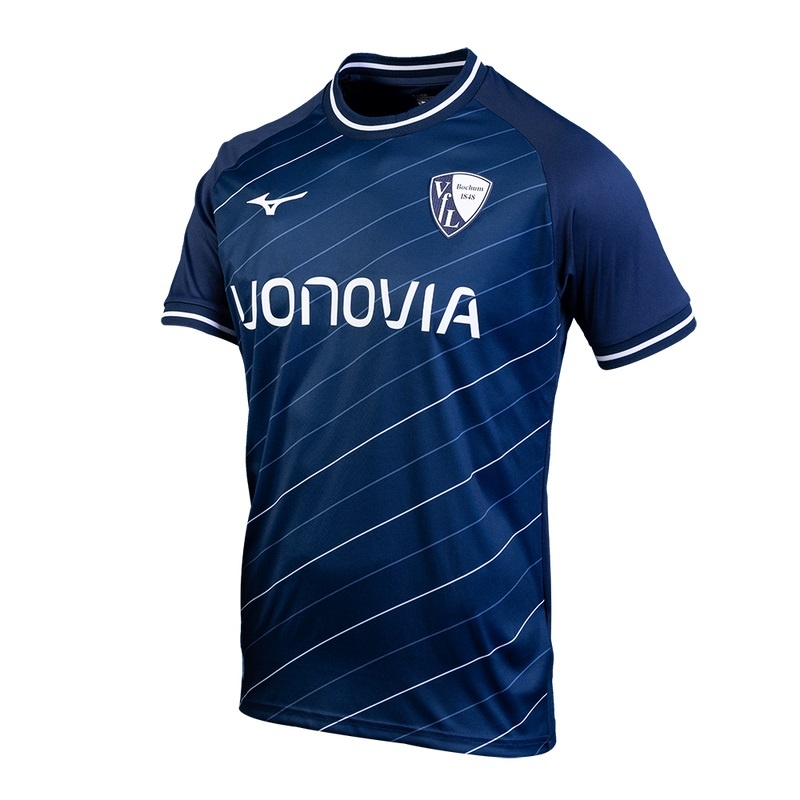 Navy Men's Mizuno Home Jersey Vfl Bochum M Tops | DBW198254