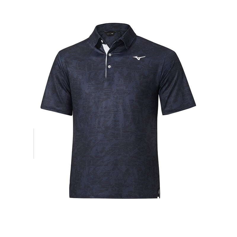 Navy Men\'s Mizuno QD Hazard Polo | MAZ356109