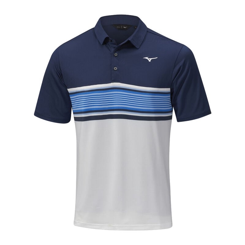 Navy Men\'s Mizuno Quick Dry Oceanic Polo | GCT450137