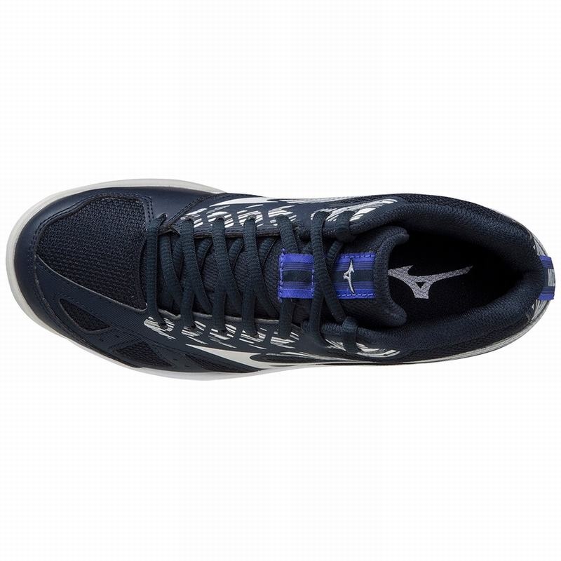 Navy Men's Mizuno Stealth Star Mid Jr Handball Shoes | VGR621048